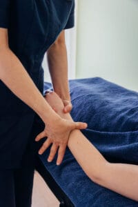 Massage therapy session Healthful Mind Clinic West Moors